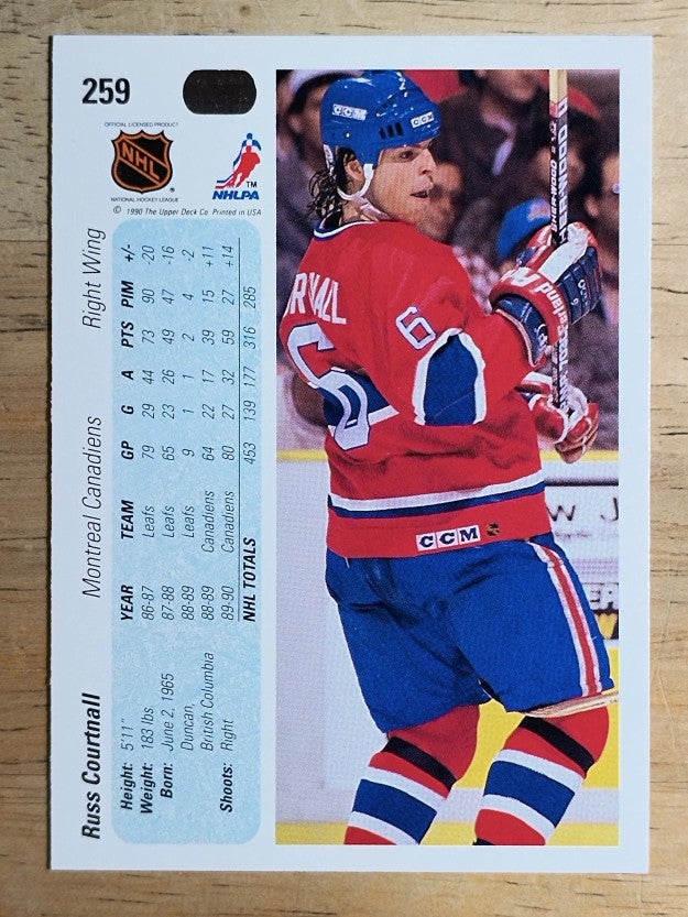 1990-91 Upper Deck #259 Russ Courtnall