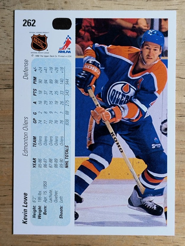 1990-91 Upper Deck #262 Kevin Lowe