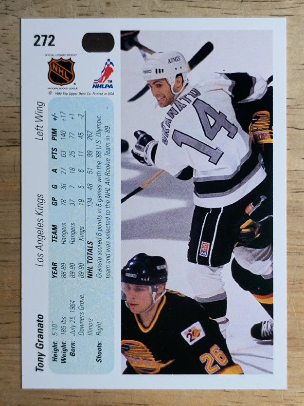 1990-91 Upper Deck #272 Tony Granato