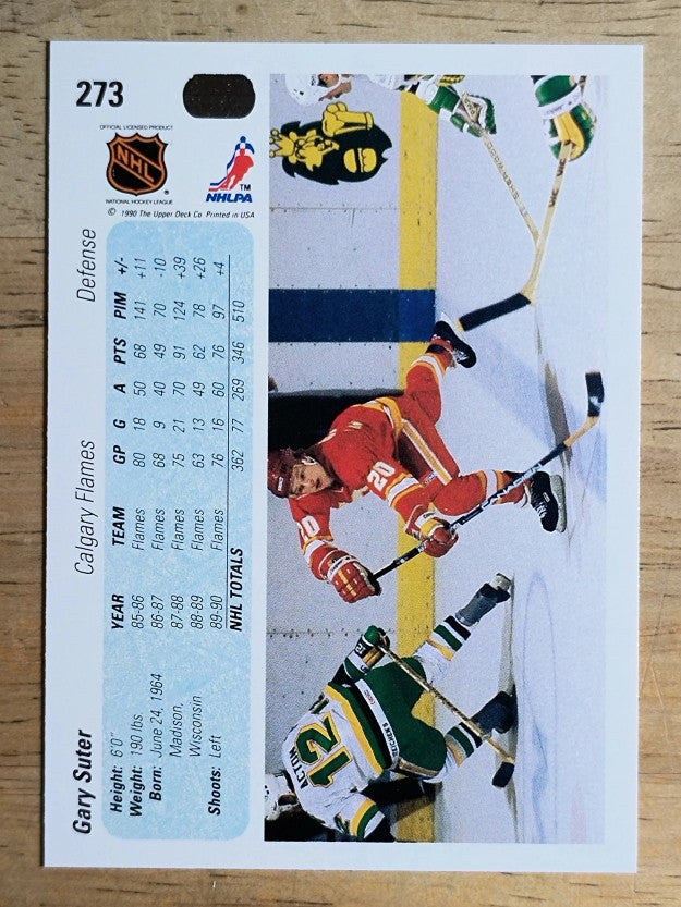 1990-91 Upper Deck #273 Gary Suter