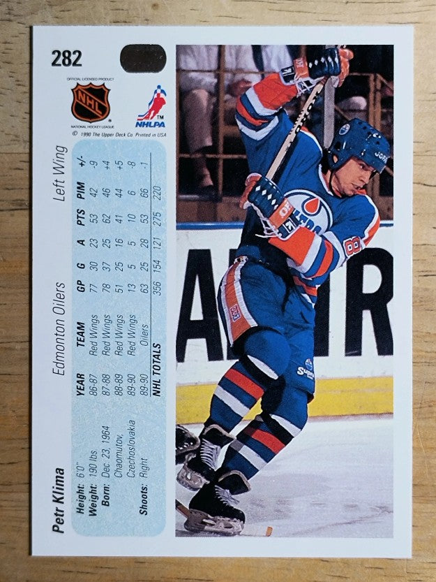 1990-91 Upper Deck #282 Petr Klima