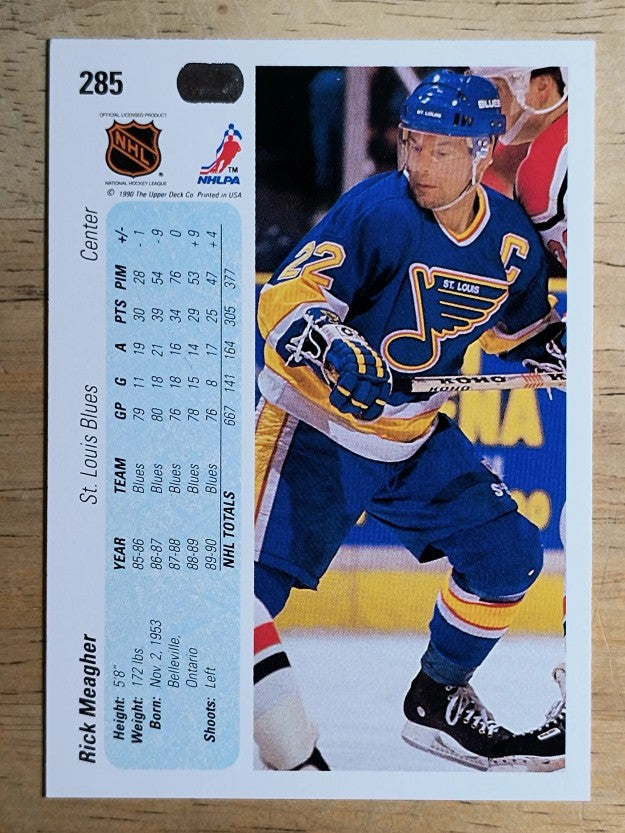 1990-91 Upper Deck #285 Rick Meagher