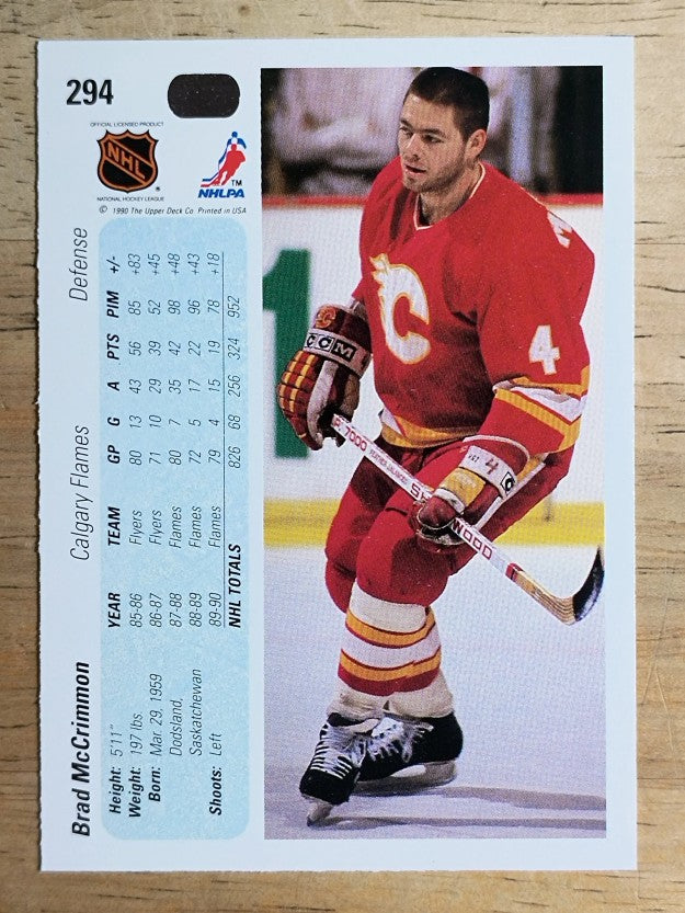 1990-91 Upper Deck #294 Brad McCrimmon
