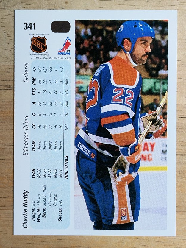 1990-91 Upper Deck #341 Charlie Huddy