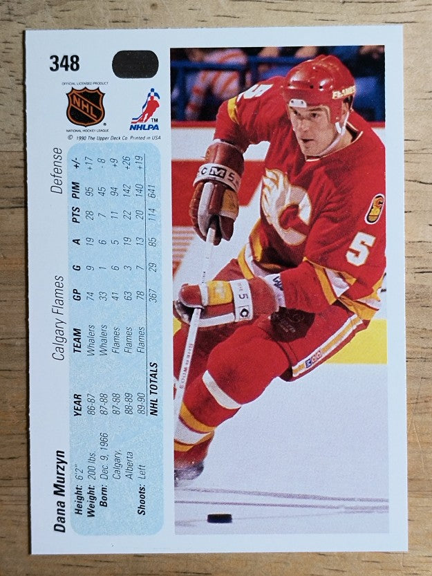 1990-91 Upper Deck #348 Dana Murzyn