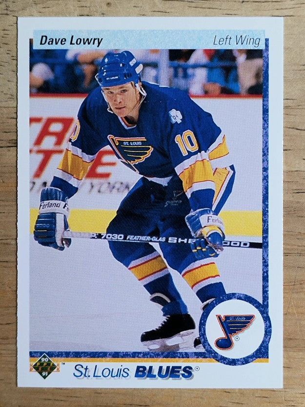 1990-91 Upper Deck #349 Dave Lowry RC
