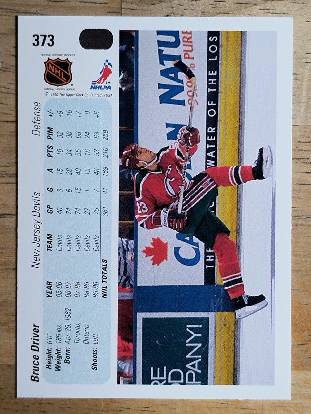 1990-91 Upper Deck #373 Bruce Driver