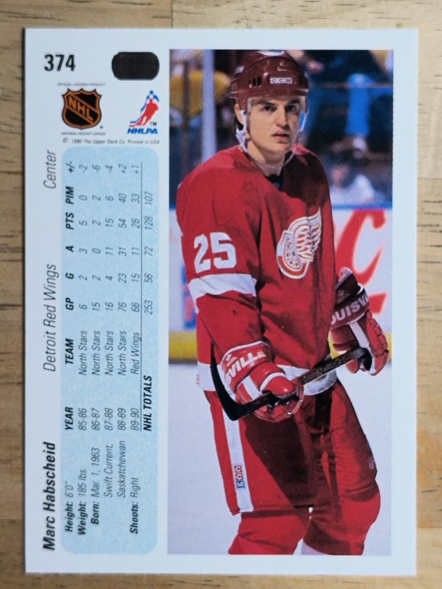 1990-91 Upper Deck #374 Marc Habscheid