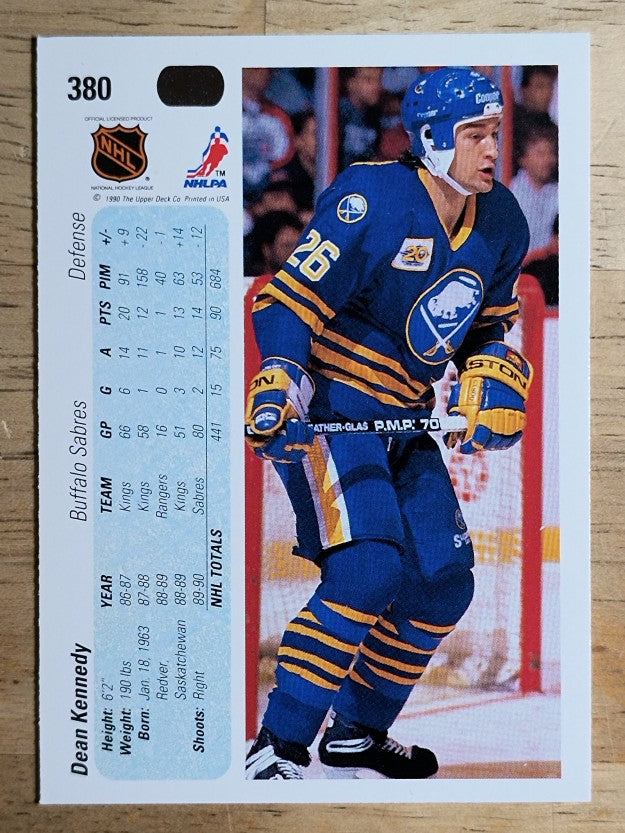 1990-91 Upper Deck #380 Dean Kennedy RC