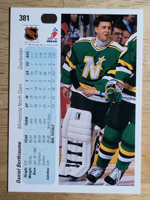 1990-91 Upper Deck #381 Daniel Berthiaume