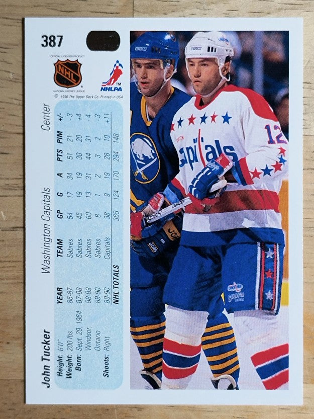 1990-91 Upper Deck #387 John Tucker