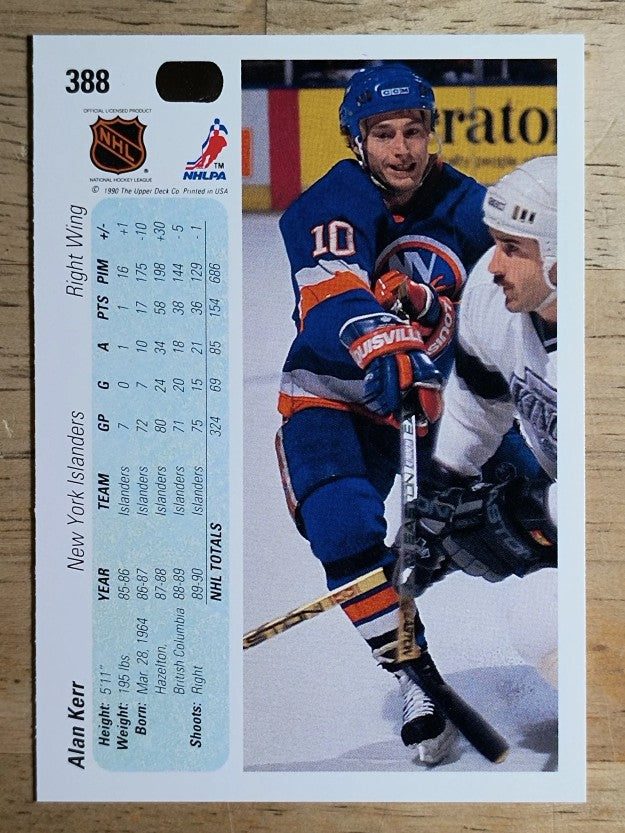 1990-91 Upper Deck #388 Alan Kerr