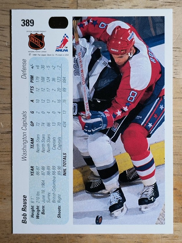 1990-91 Upper Deck #389 Bob Rouse