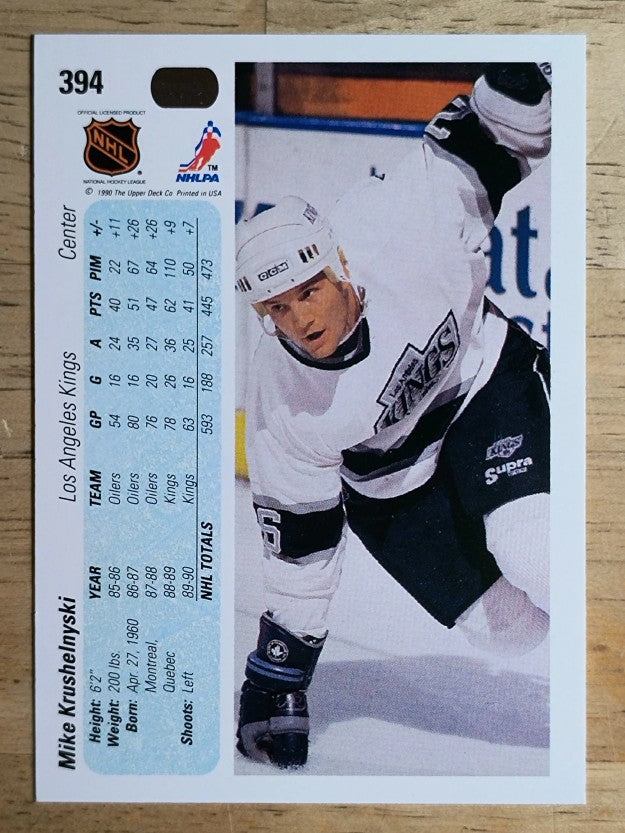 1990-91 Upper Deck #394 Mike Krushelnyski