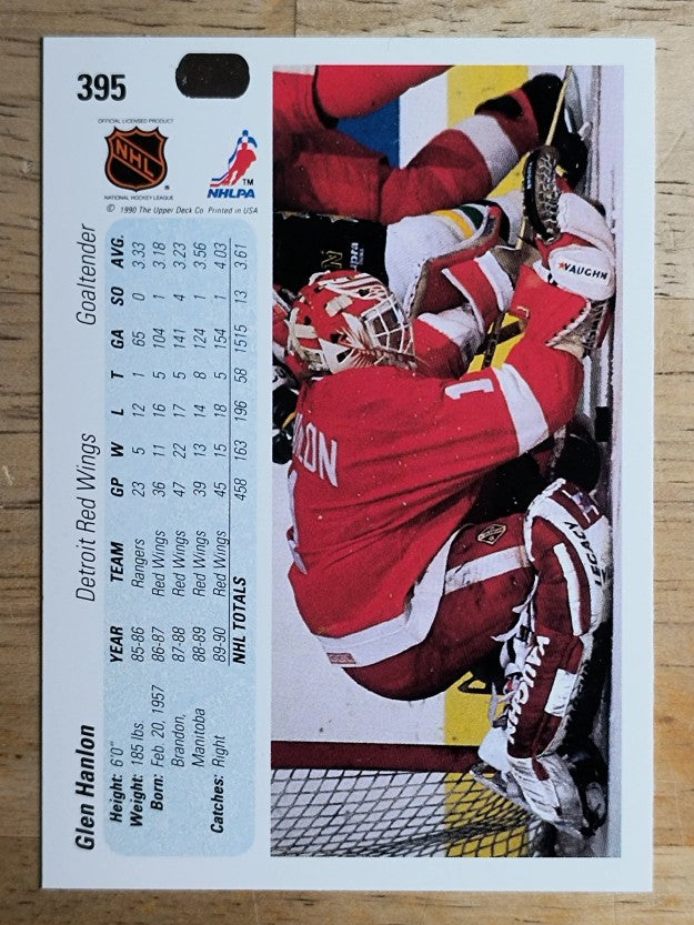 1990-91 Upper Deck #395 Glen Hanlon