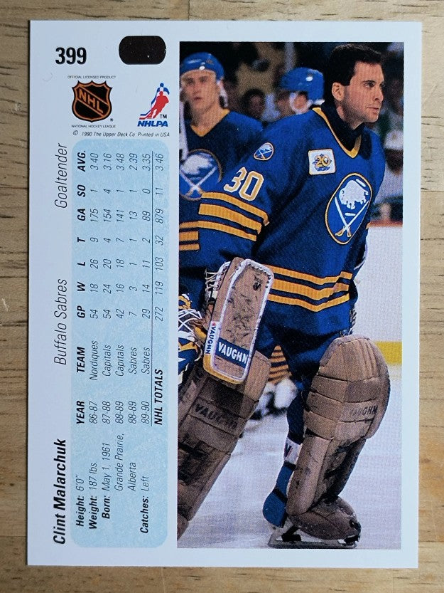 1990-91 Upper Deck #399 Clint Malarchuk