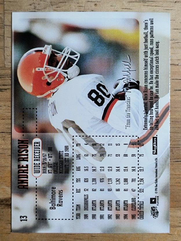 1996 SkyBox Impact #13 Andre Rison