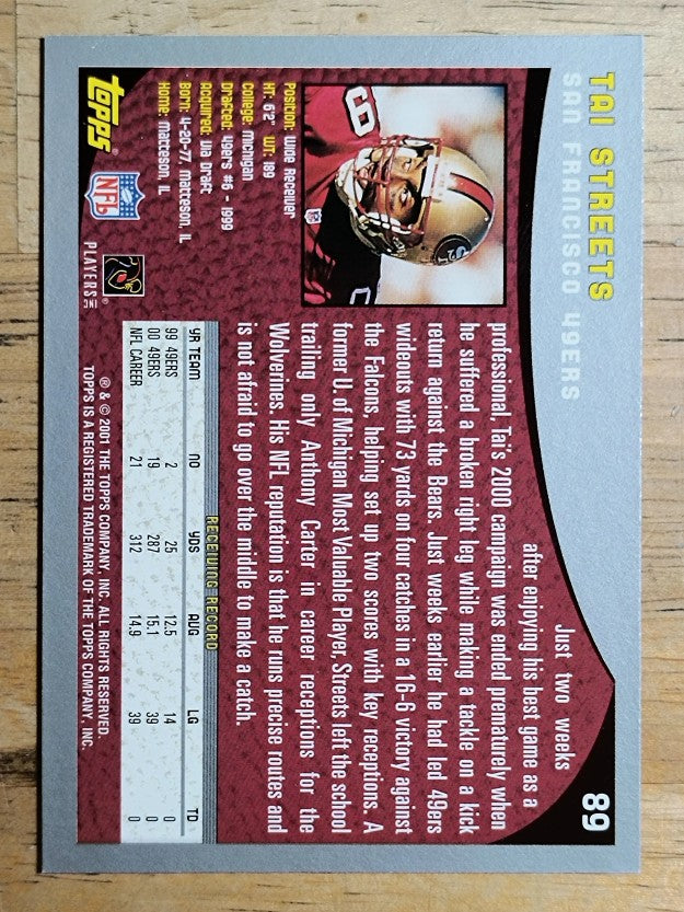 2001 Topps #89 Tai Streets