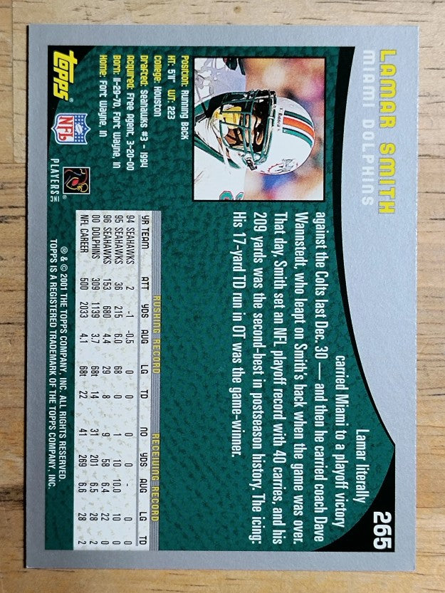2001 Topps #265 Lamar Smith