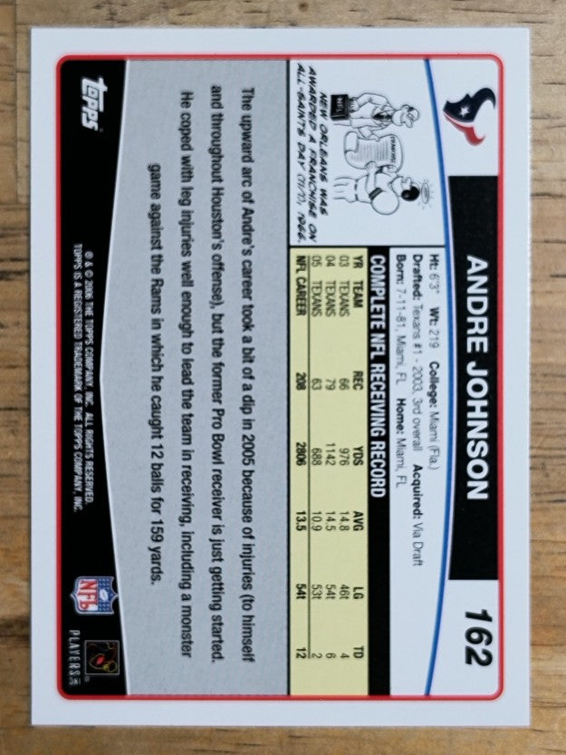 2006 Topps #162 Andre Johnson