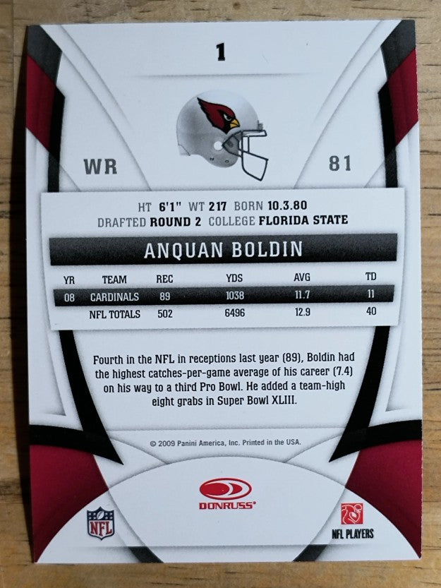 2009 Certified #1 Anquan Boldin