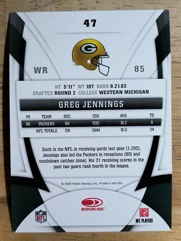 2009 Certified #47 Greg Jennings