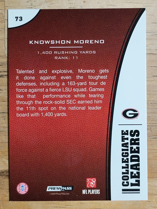 2009 Press Pass #73 Knowshon Moreno LL