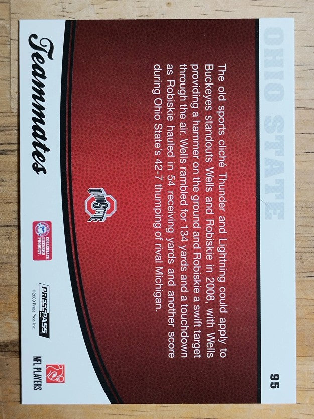 2009 Press Pass #95 Chris Wells/Brian Robiskie TM