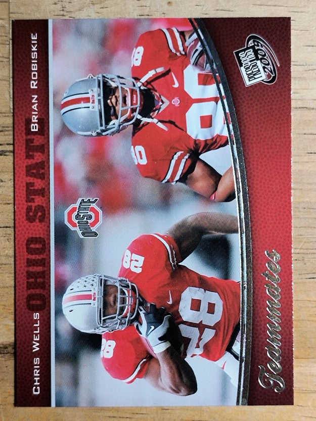 2009 Press Pass #95 Chris Wells/Brian Robiskie TM