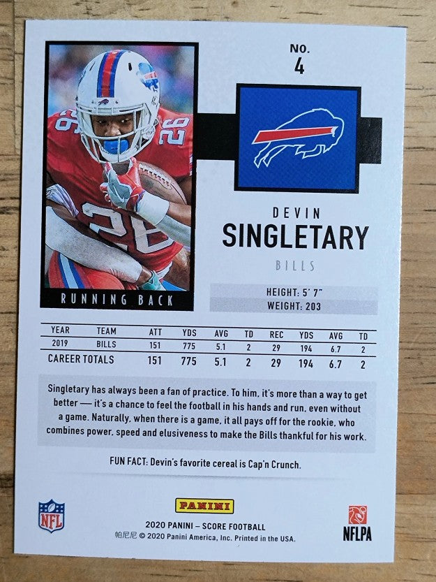 2020 Score #4 Devin Singletary