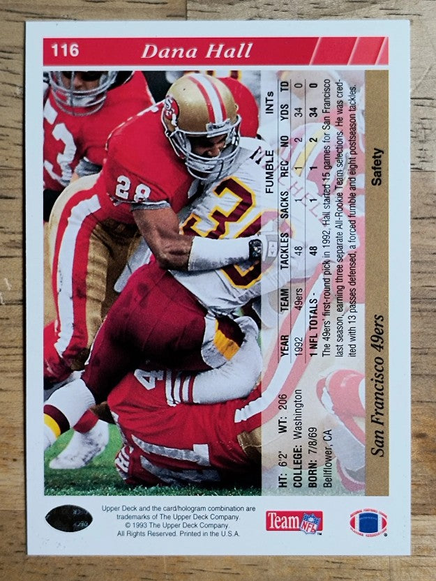 1993 Upper Deck #116 Dana Hall