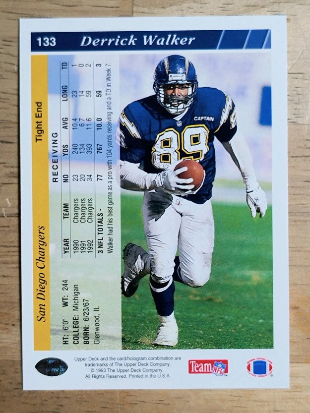 1993 Upper Deck #133 Derrick Walker