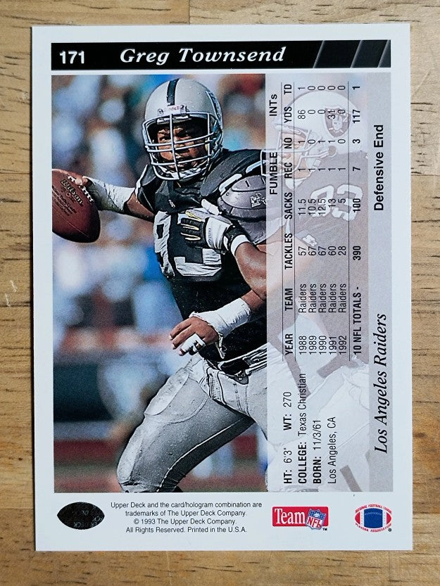 1993 Upper Deck #171 Greg Townsend