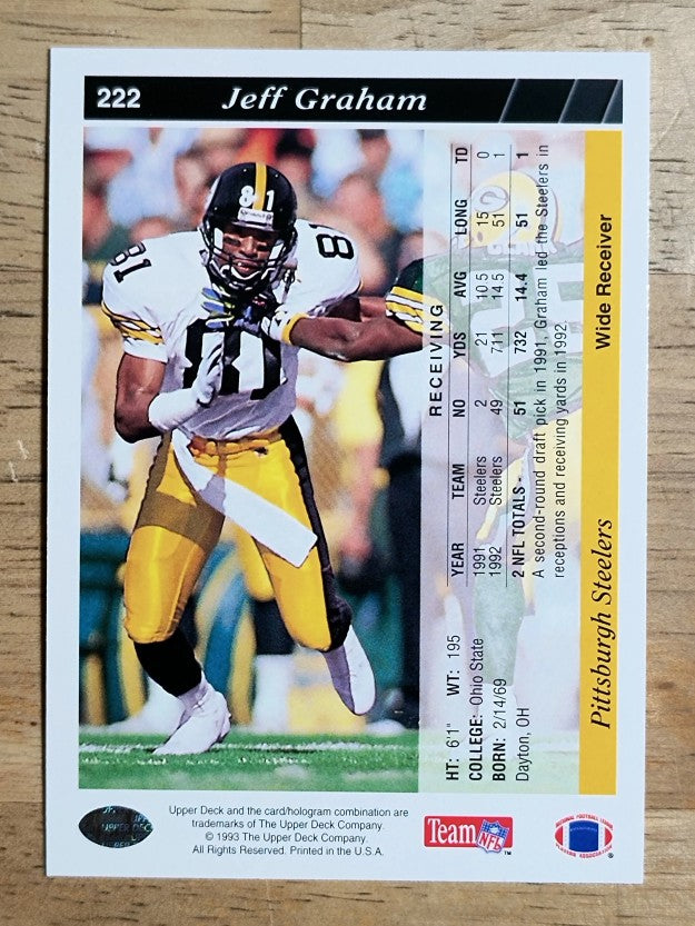 1993 Upper Deck #222 Jeff Graham