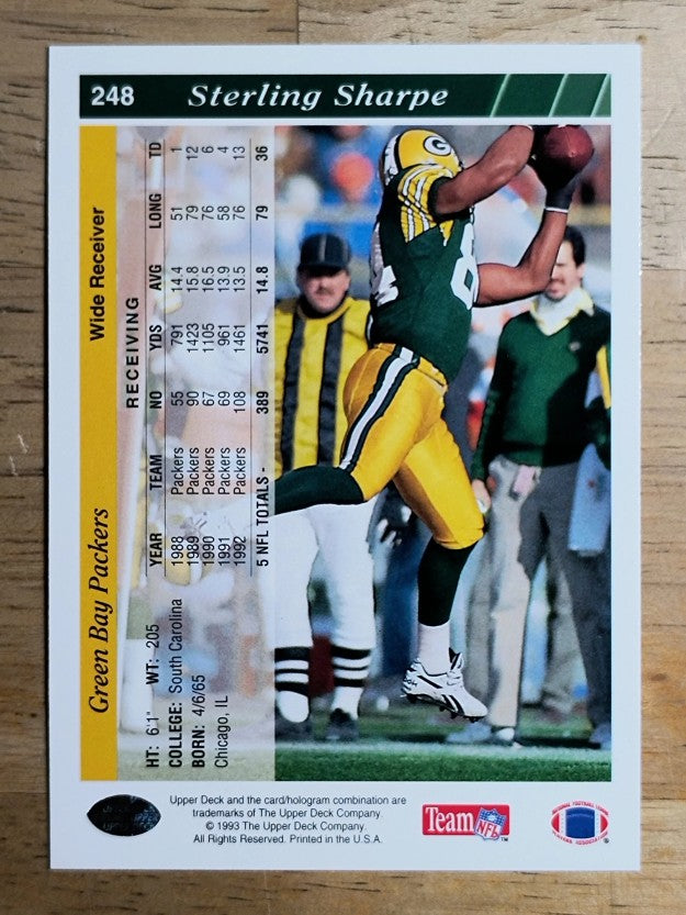 1993 Upper Deck #248 Sterling Sharpe