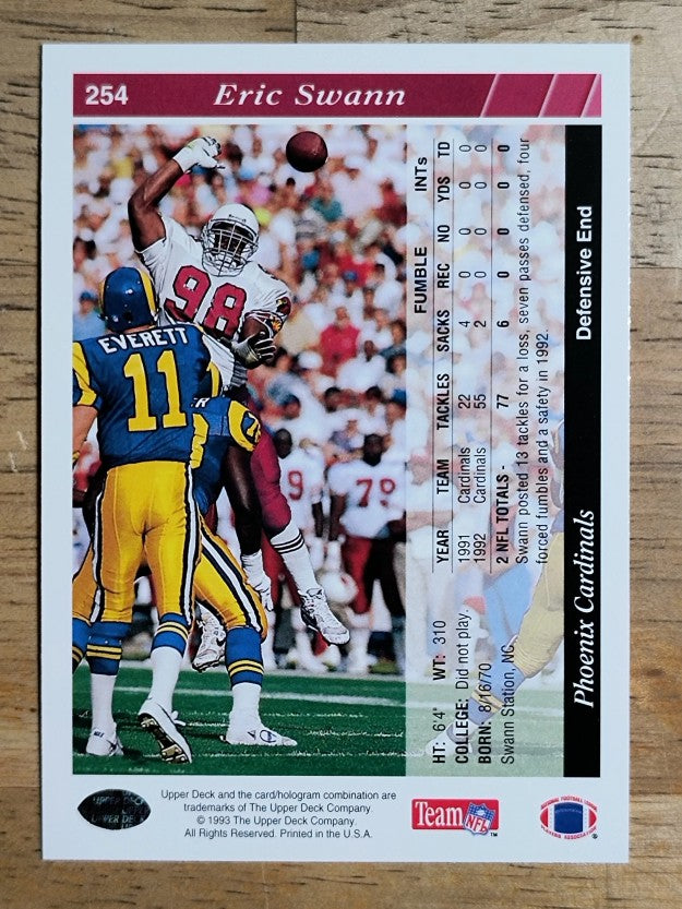 1993 Upper Deck #254 Eric Swann