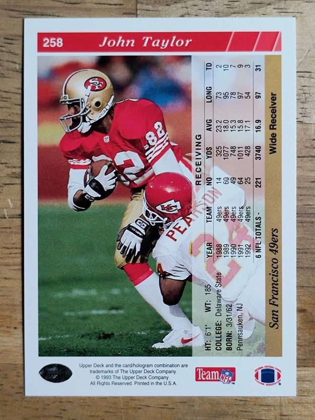 1993 Upper Deck #258 John Taylor