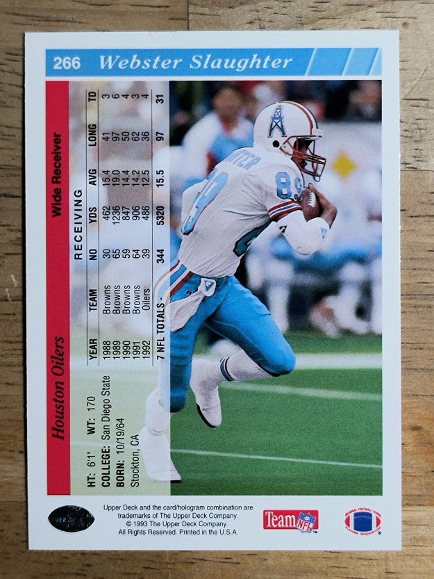 1993 Upper Deck #266 Webster Slaughter