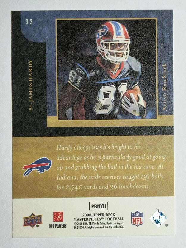 2008 UD Masterpieces #33 James Hardy RC