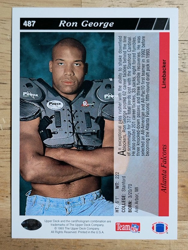 1993 Upper Deck #487 Ron George RC
