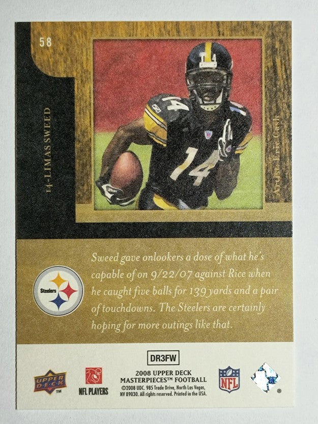2008 UD Masterpieces #58 Limas Sweed RC