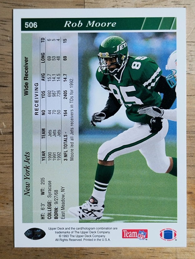 1993 Upper Deck #506 Rob Moore