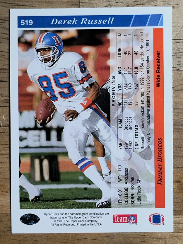 1993 Upper Deck #519 Derek Russell