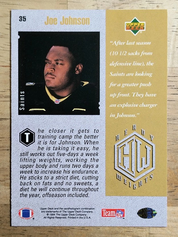 1994 Upper Deck #35 Joe Johnson HW