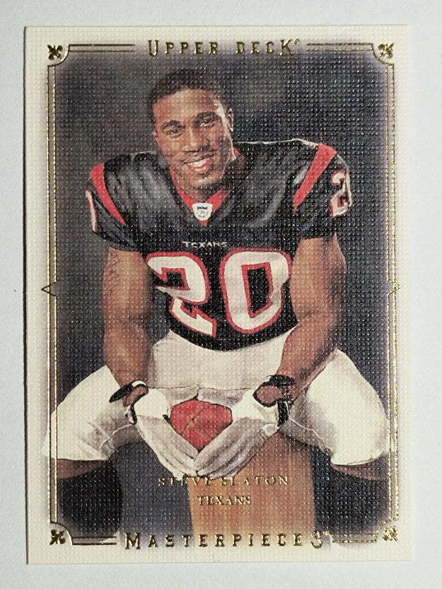2008 UD Masterpieces #76 Steve Slaton RC