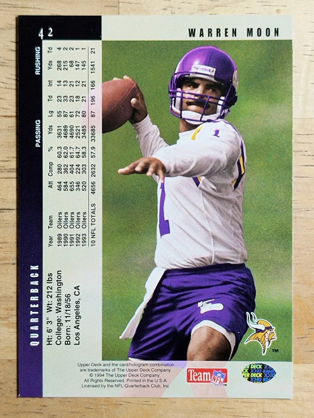 1994 Upper Deck #42 Warren Moon