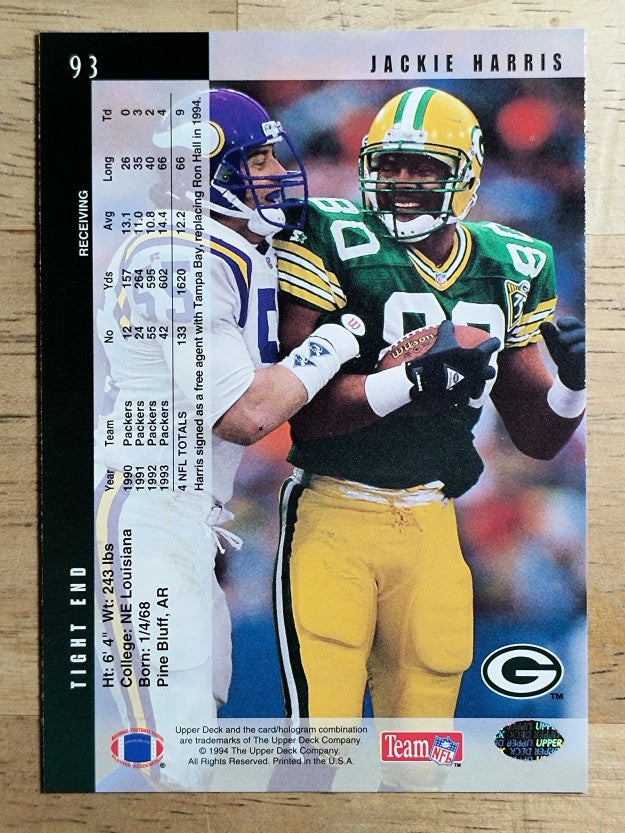 1994 Upper Deck #93 Jackie Harris