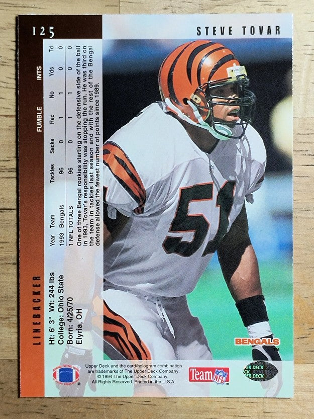 1994 Upper Deck #125 Steve Tovar