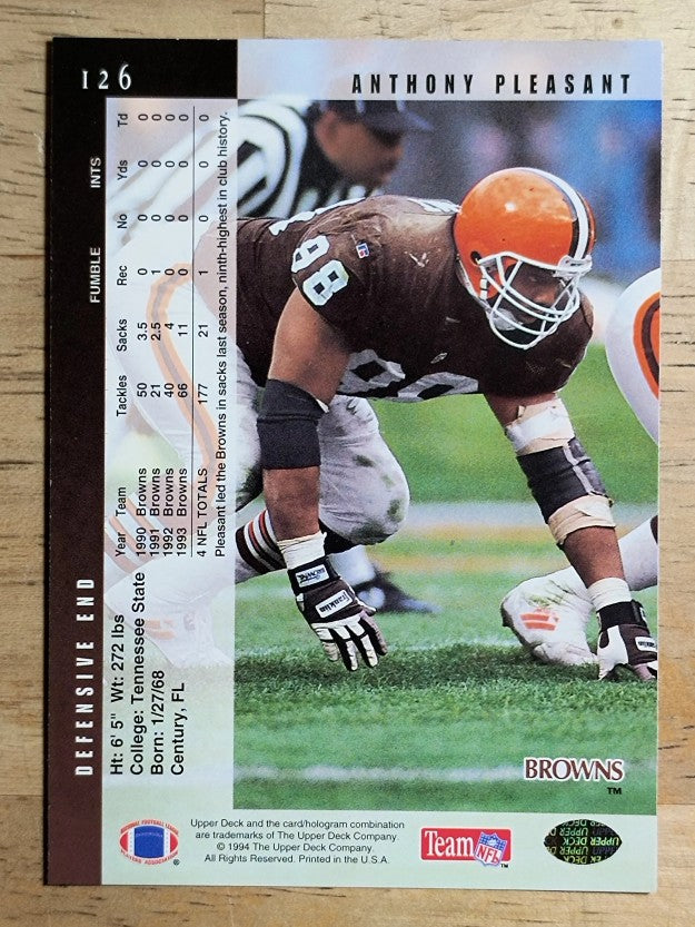 1994 Upper Deck #126 Anthony Pleasant