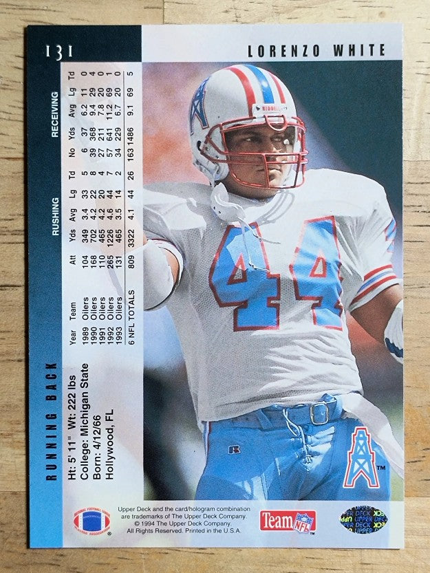 1994 Upper Deck #131 Lorenzo White